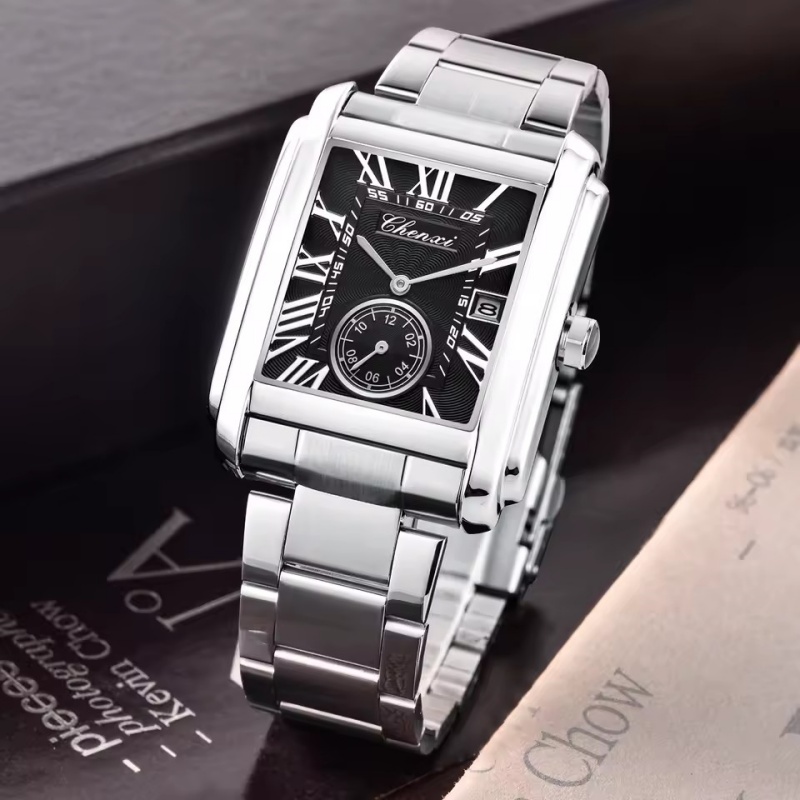Мужские кварцевые часы CHENXI  – обзор и цена Cartier Watch Santos