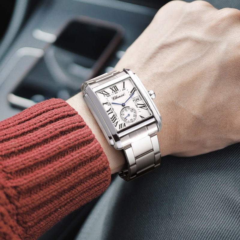 Мужские кварцевые часы CHENXI  – обзор и цена Cartier Watch Santos