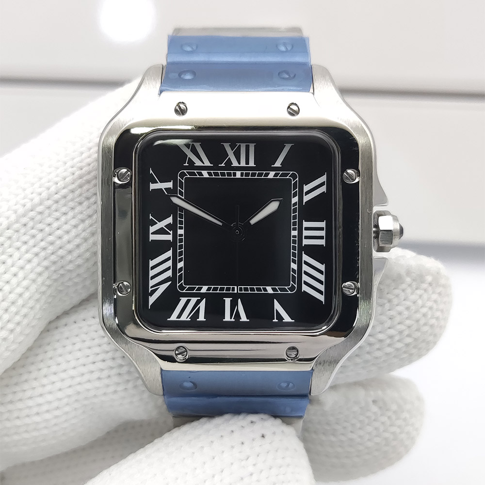 Мужские часы с квадратным корп – обзор и цена Cartier Watch Santos